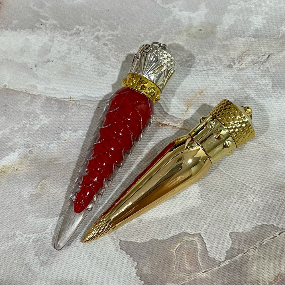 2 Christian Louboutin lipstick/lip lacquer